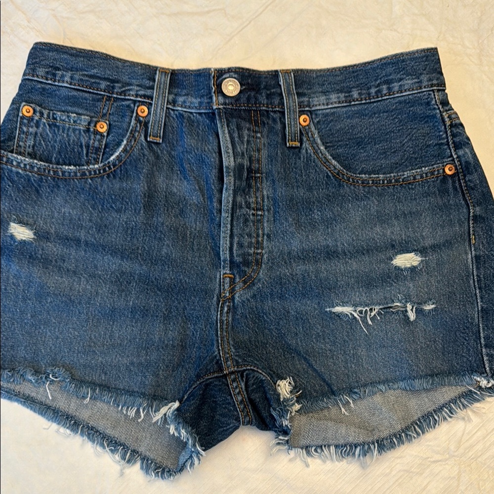 Levi’s 501 Classic Blue Jean Shorts size 28 button fly